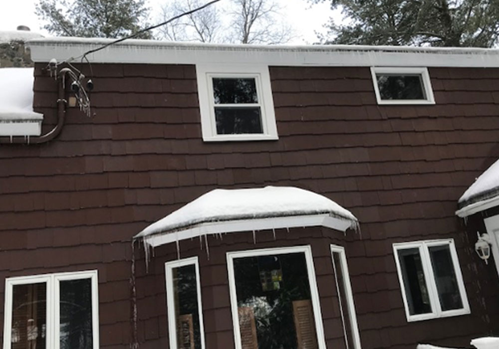 Bungalow with 2010 Addition after ice dams